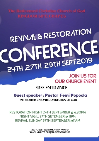 revival & restoration conference 2019